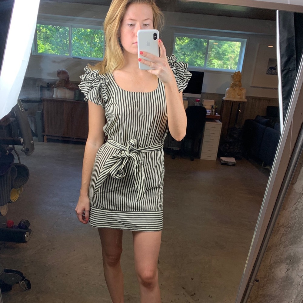 French Connection stripey dress